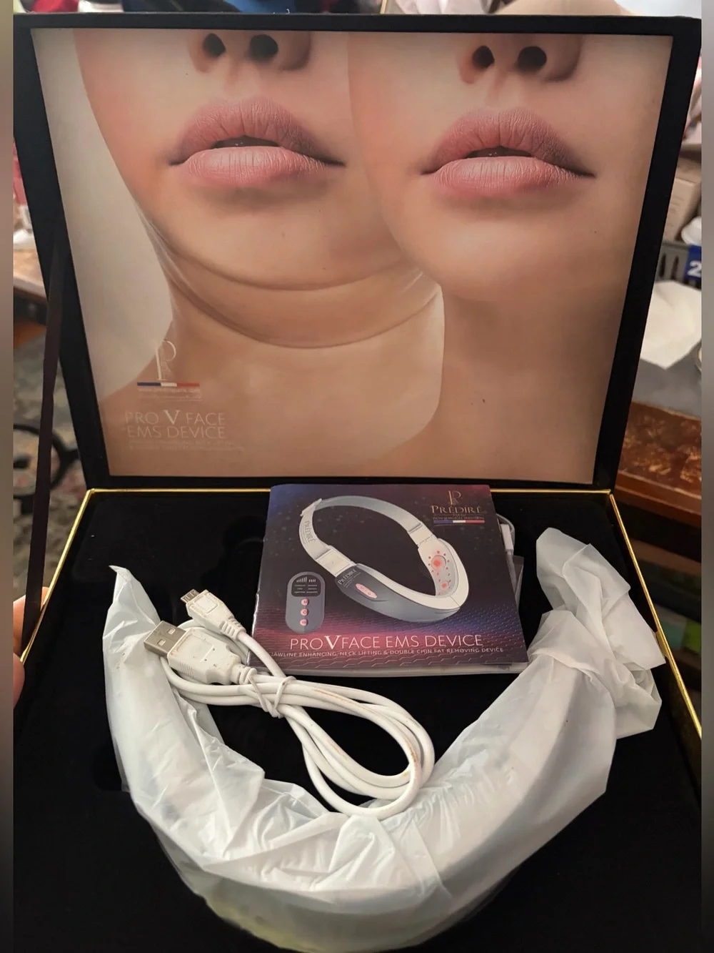 Pro V Bella EMS Neck & Jaw Enhancer - White/Grey NWT NIB
